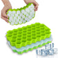2 Pcs Silicone Ice Cube Tray With LID - 36 Cube Honeycomb Extra Large Size